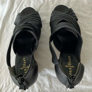 Cole Haan leather wedge sandal.